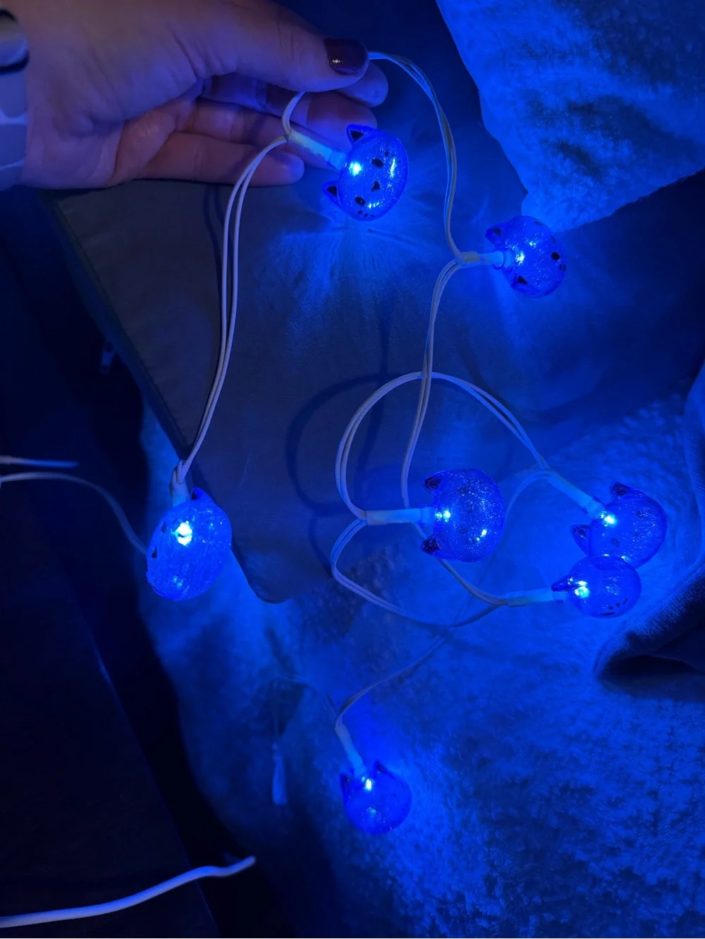 Purple cat Lights USB String
